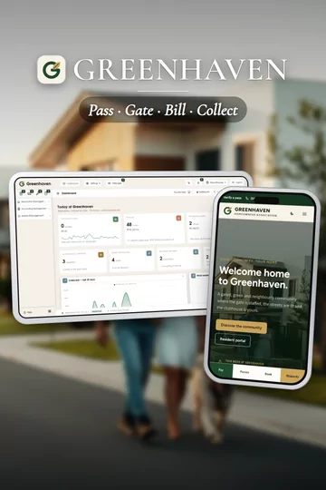 Greenhaven, hoa system: the owner's home screen