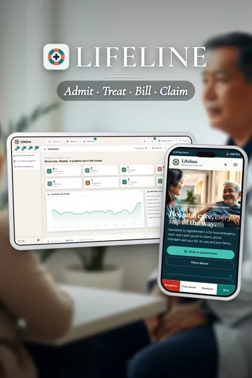 Lifeline, hospital system: the owner's home screen